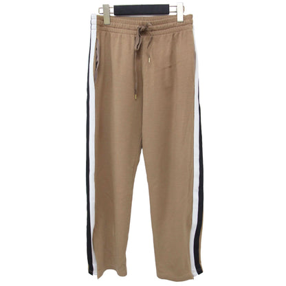 ジャージ ライン パンツ / ウエストゴム 裾ジップ付き ストレート ウール