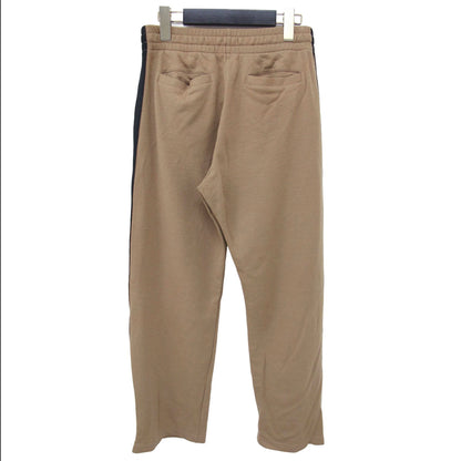 ジャージ ライン パンツ / ウエストゴム 裾ジップ付き ストレート ウール