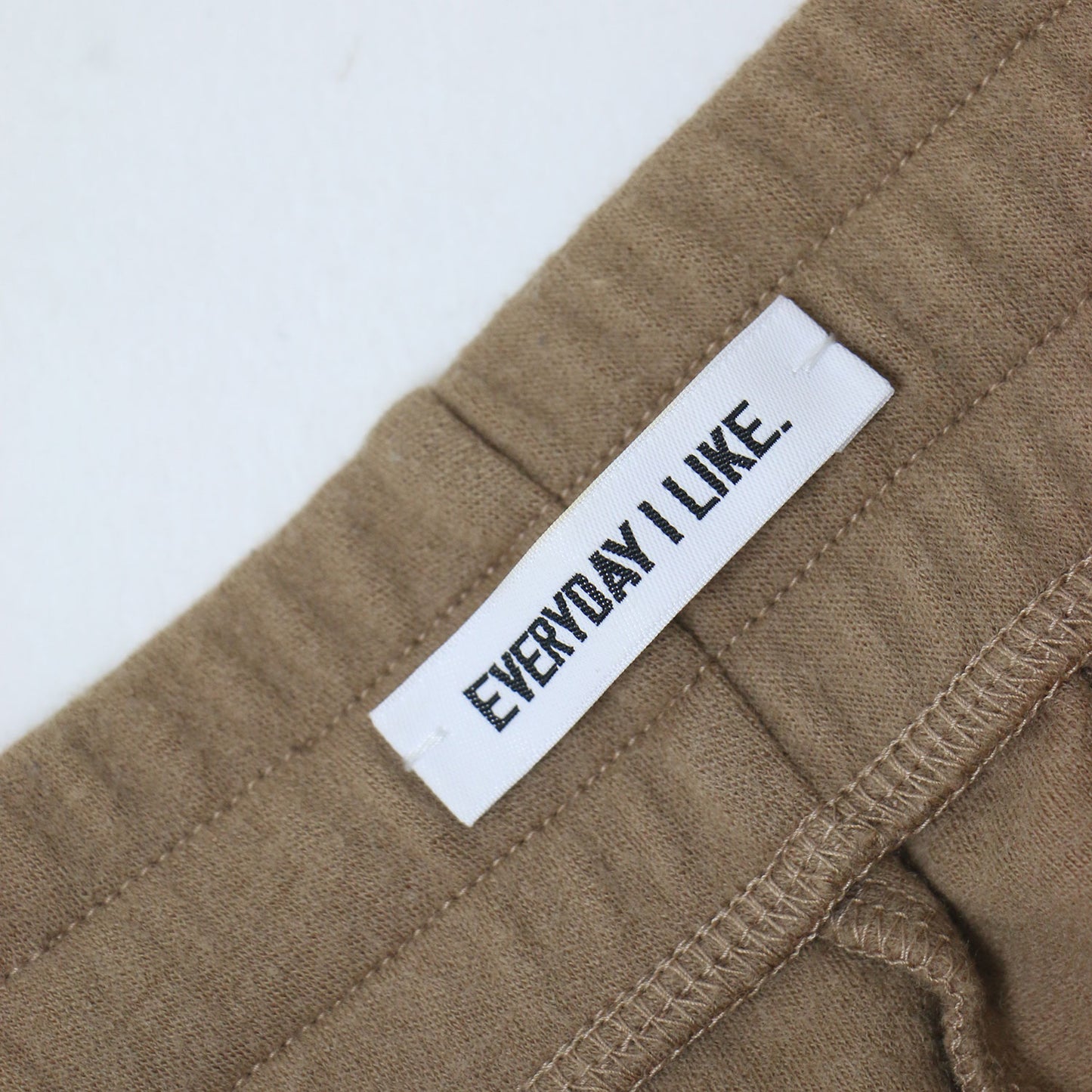 ジャージ ライン パンツ / ウエストゴム 裾ジップ付き ストレート ウール