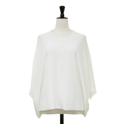 サスティナブル コットン ナイロン ワイド プルオーバー / ニット ドルマンスリーブ