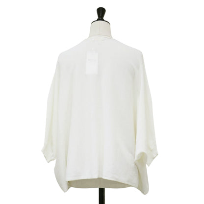 サスティナブル コットン ナイロン ワイド プルオーバー / ニット ドルマンスリーブ