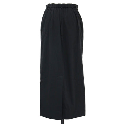 24秋冬 ロング カーゴ スカート / Tech Poplin Comet スリット パッチポケット ウエストゴム コットン