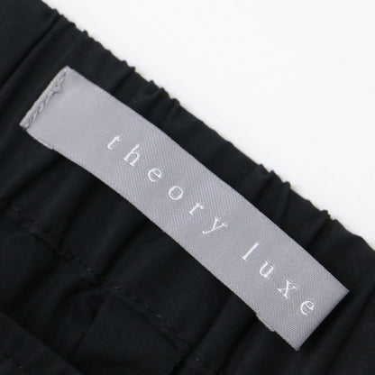 24秋冬 ロング カーゴ スカート / Tech Poplin Comet スリット パッチポケット ウエストゴム コットン