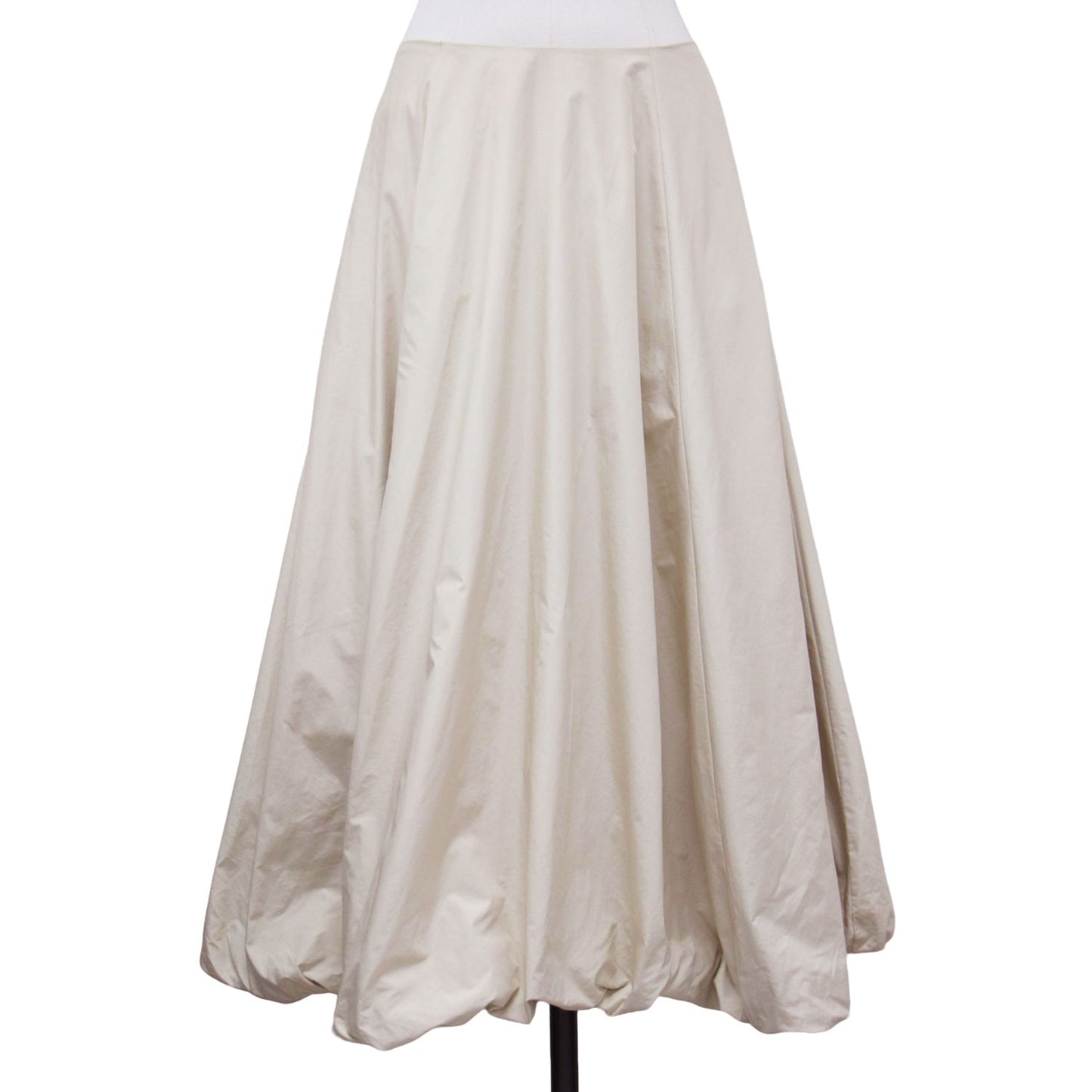 タフタ バルーン スカート / Taffeta balloon ロング丈 フレア ギャザー ナイロン