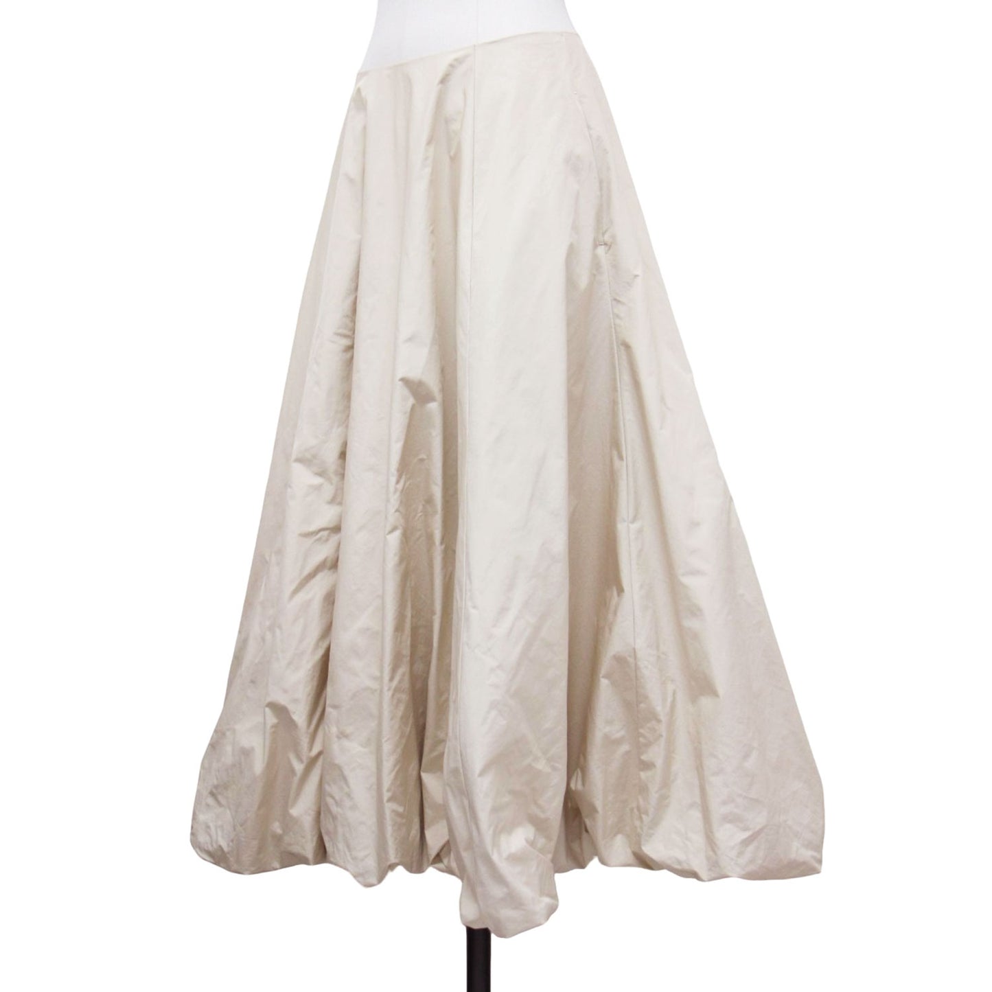 タフタ バルーン スカート / Taffeta balloon ロング丈 フレア ギャザー ナイロン