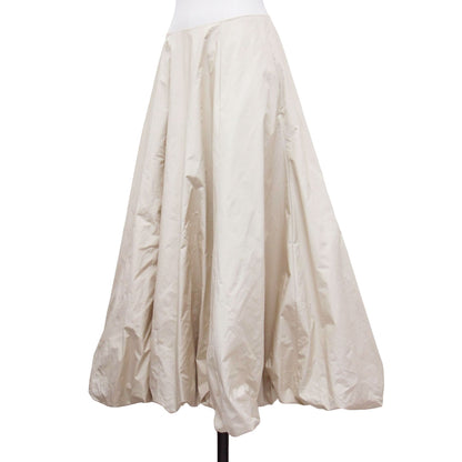 タフタ バルーン スカート / Taffeta balloon ロング丈 フレア ギャザー ナイロン