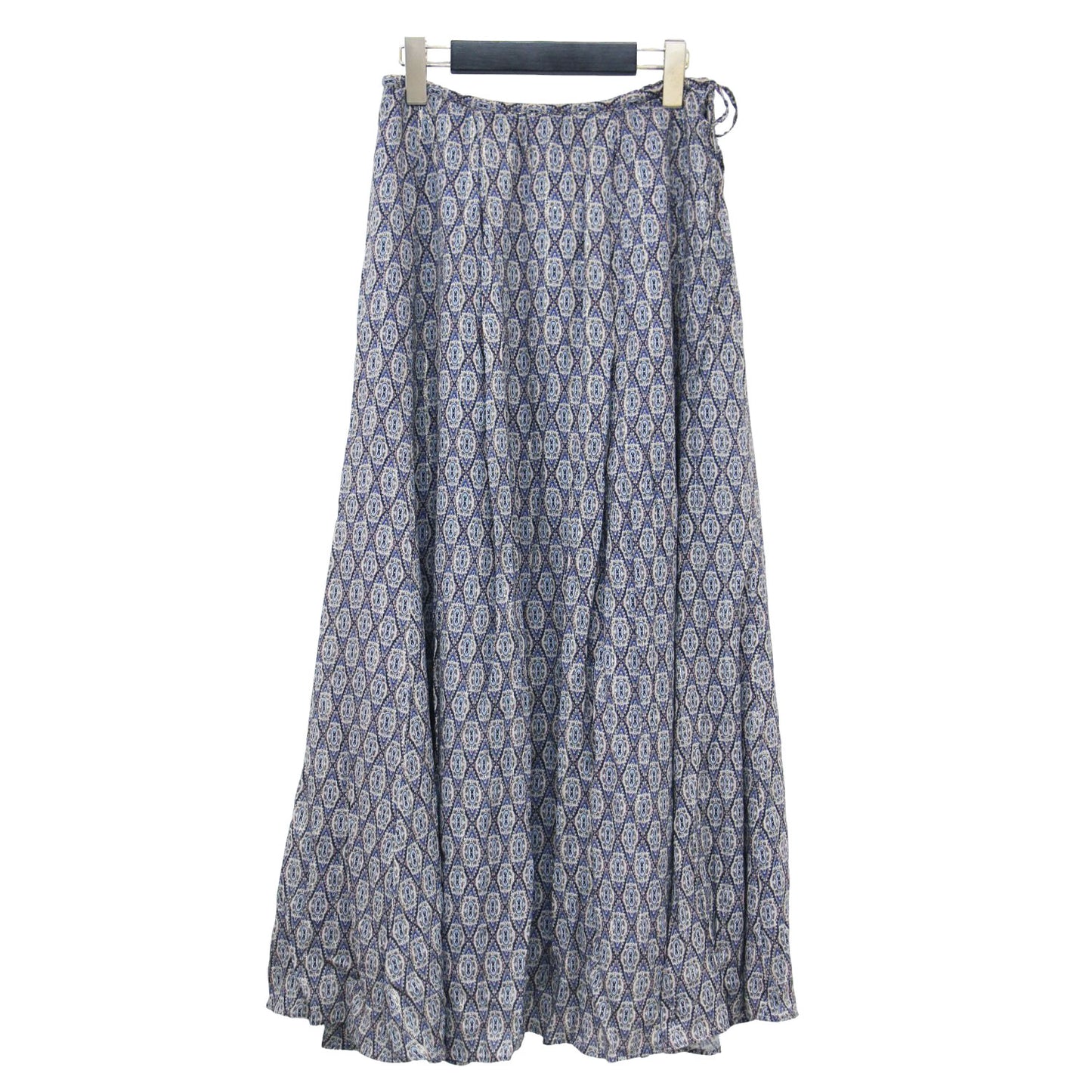 20春夏 タック ギャザー スカート / マキシ丈 総柄 フレア