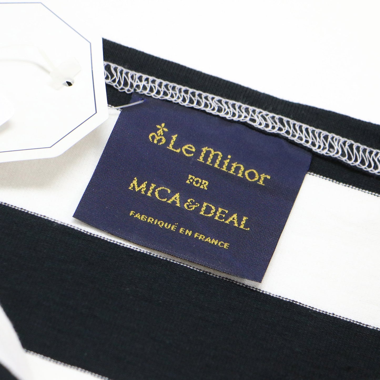 × MICA&DEAL ワイド ボーダー プルオーバー / カットソー ロンT Tシャツ 長袖 ロングスリーブ コットン