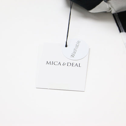 × MICA&DEAL ワイド ボーダー プルオーバー / カットソー ロンT Tシャツ 長袖 ロングスリーブ コットン