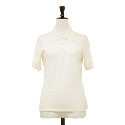 24春夏 パールボタン ポロ ニット / Regal Wool Easy Polo P 半袖 ハイゲージ ウール