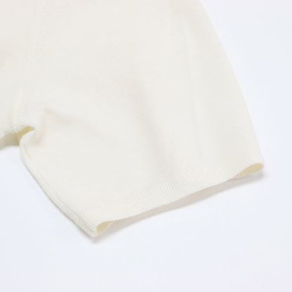 24春夏 パールボタン ポロ ニット / Regal Wool Easy Polo P 半袖 ハイゲージ ウール