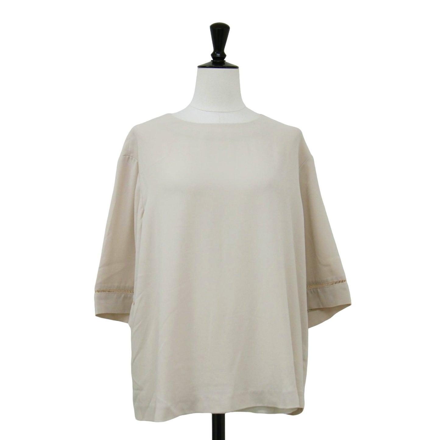 24春夏 ドロップショルダー ブラウス / FLOW MAISIE 半袖 ストレッチ 接触冷感 UVケア ウォッシャブル