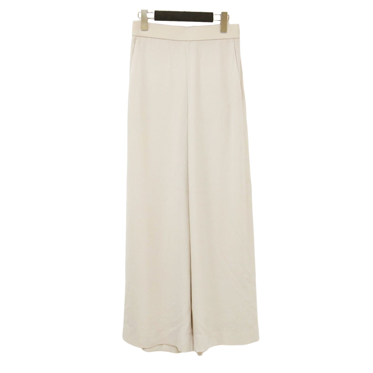 24春夏 ジョーゼット ワイド パンツ / Flow Azury フレア ウエストゴム ストレッチ ウォッシャブル