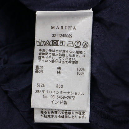 × Demi-Luxe BEAMS 別注 月の夢のドレス ソリッド / ワンピース フレンチスリーブ ボートネック マキシ丈 コットン