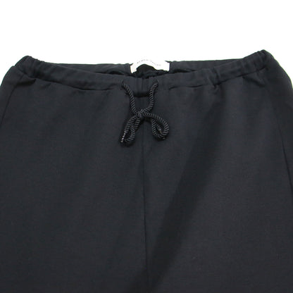 ウラケ スリット パンツ / ストレート ウエストゴム スウェット コットン