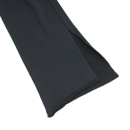 ウラケ スリット パンツ / ストレート ウエストゴム スウェット コットン