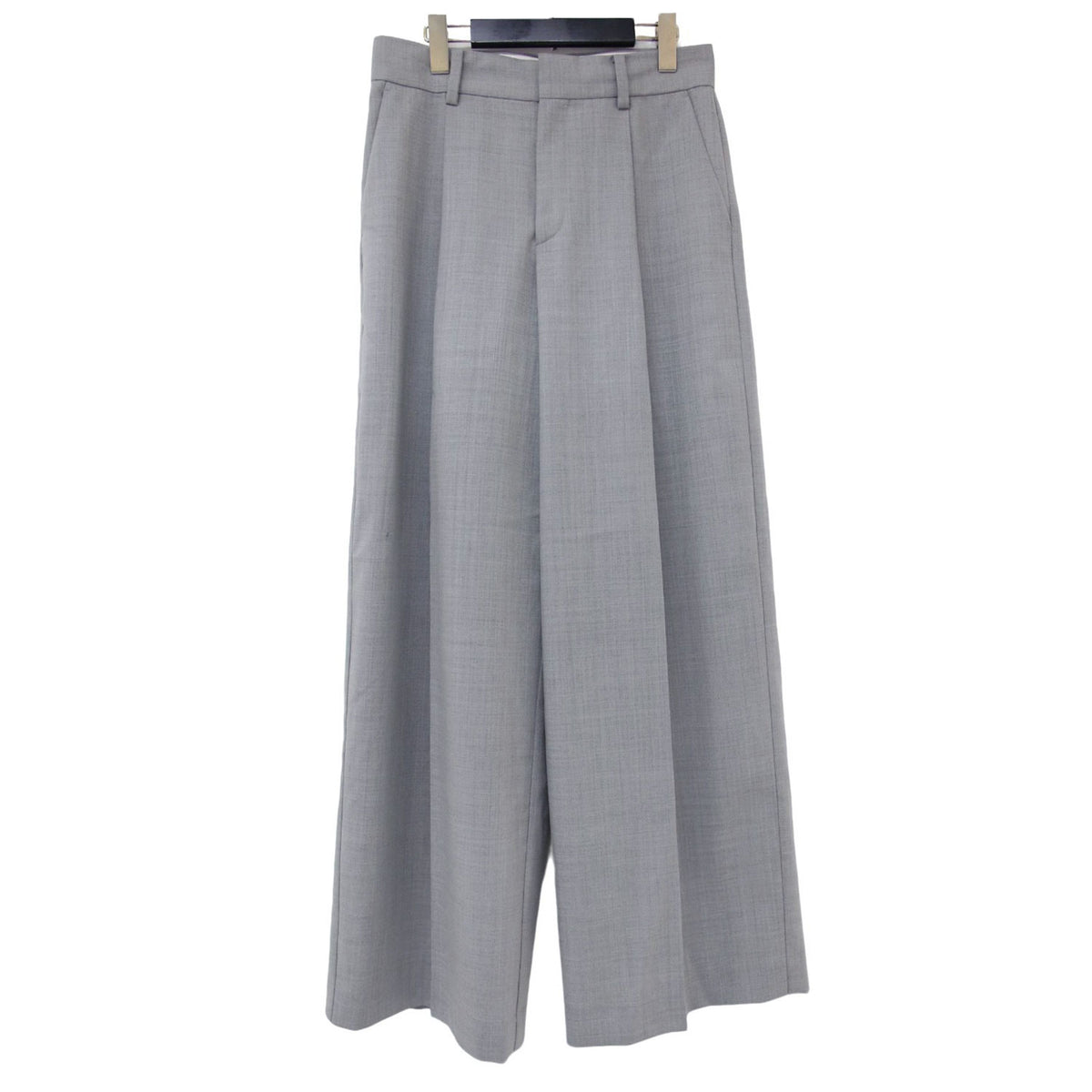 ソモウ パンツ / スラックス トラウザーズ ワイド センタープレス ウール