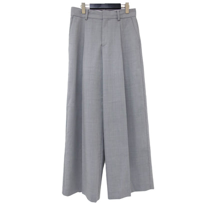 ソモウ パンツ / スラックス トラウザーズ ワイド センタープレス ウール