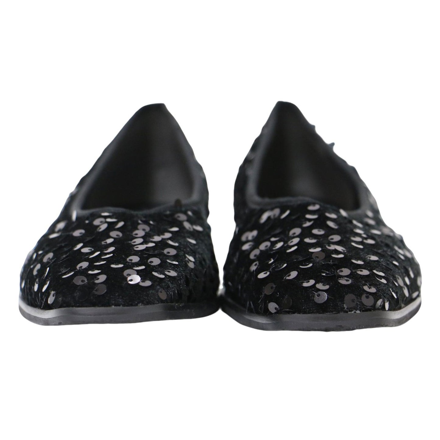 24秋冬 スパンコール パンプス / フラット Vカット スクエアトゥ