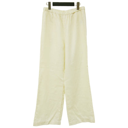 リネン ストレート パンツ / イージーパンツ セミワイド ウエストゴム