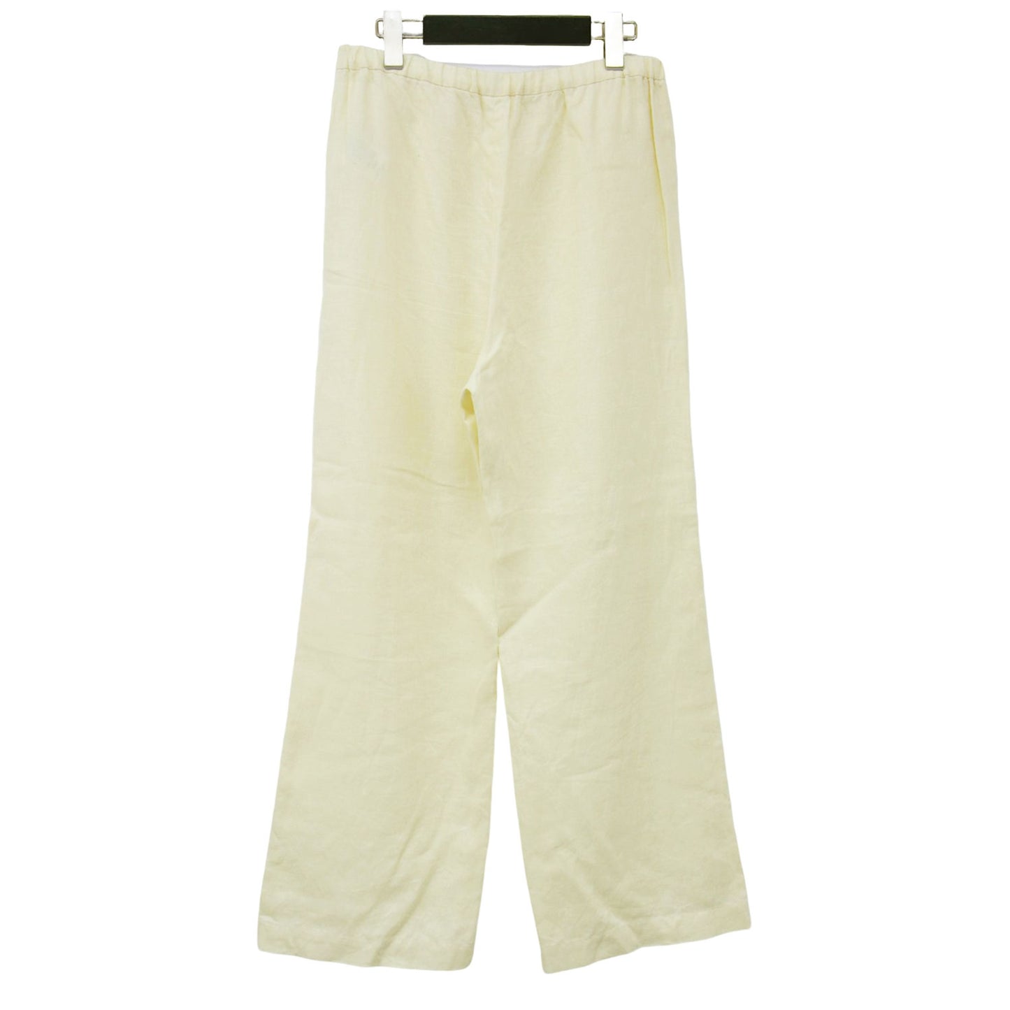 リネン ストレート パンツ / イージーパンツ セミワイド ウエストゴム