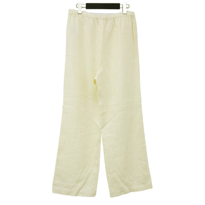 リネン ストレート パンツ / イージーパンツ セミワイド ウエストゴム