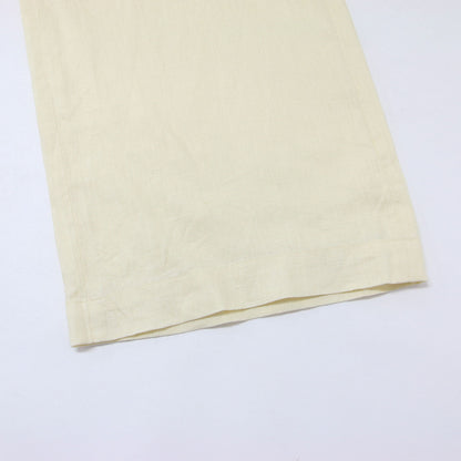 リネン ストレート パンツ / イージーパンツ セミワイド ウエストゴム