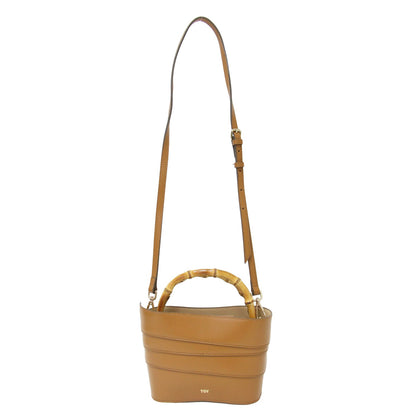 バンブー ハンドル レザー ショルダー バッグ / ハンドバッグ 2WAY 肩掛け 斜め掛け COIL POCHETTE