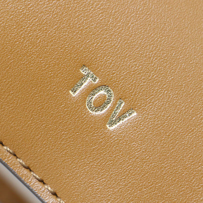 バンブー ハンドル レザー ショルダー バッグ / ハンドバッグ 2WAY 肩掛け 斜め掛け COIL POCHETTE