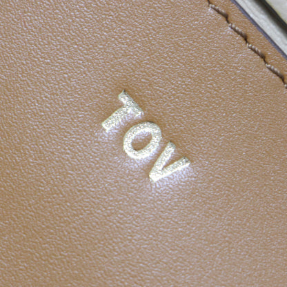 バンブー ハンドル レザー ショルダー バッグ / ハンドバッグ 2WAY 肩掛け 斜め掛け COIL POCHETTE