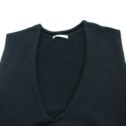 Italian Yarn ベスト / コットン Vネック ニット プルオーバー