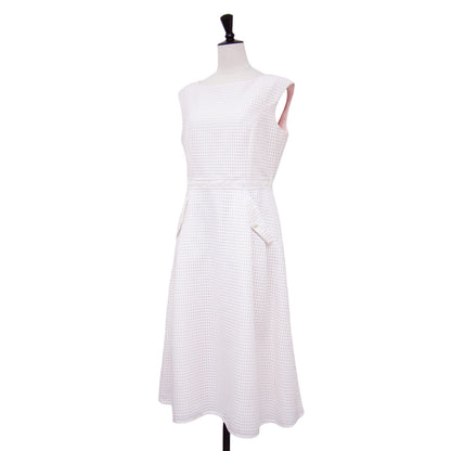 QUATRE SAISONS ドレス / メッシュ レース ノースリーブ ミディ ワンピース