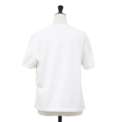 ボタニカル柄 シルクスカーフ付き 半袖 Tシャツ / プルオーバー カットソー クルーネック コットン