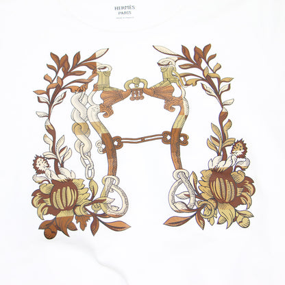 24春夏 カルトゥッシュ デッラ カヴァッレリア Tシャツ ミニ ワンピース / プリント クルーネック 半袖 コットン フランス製