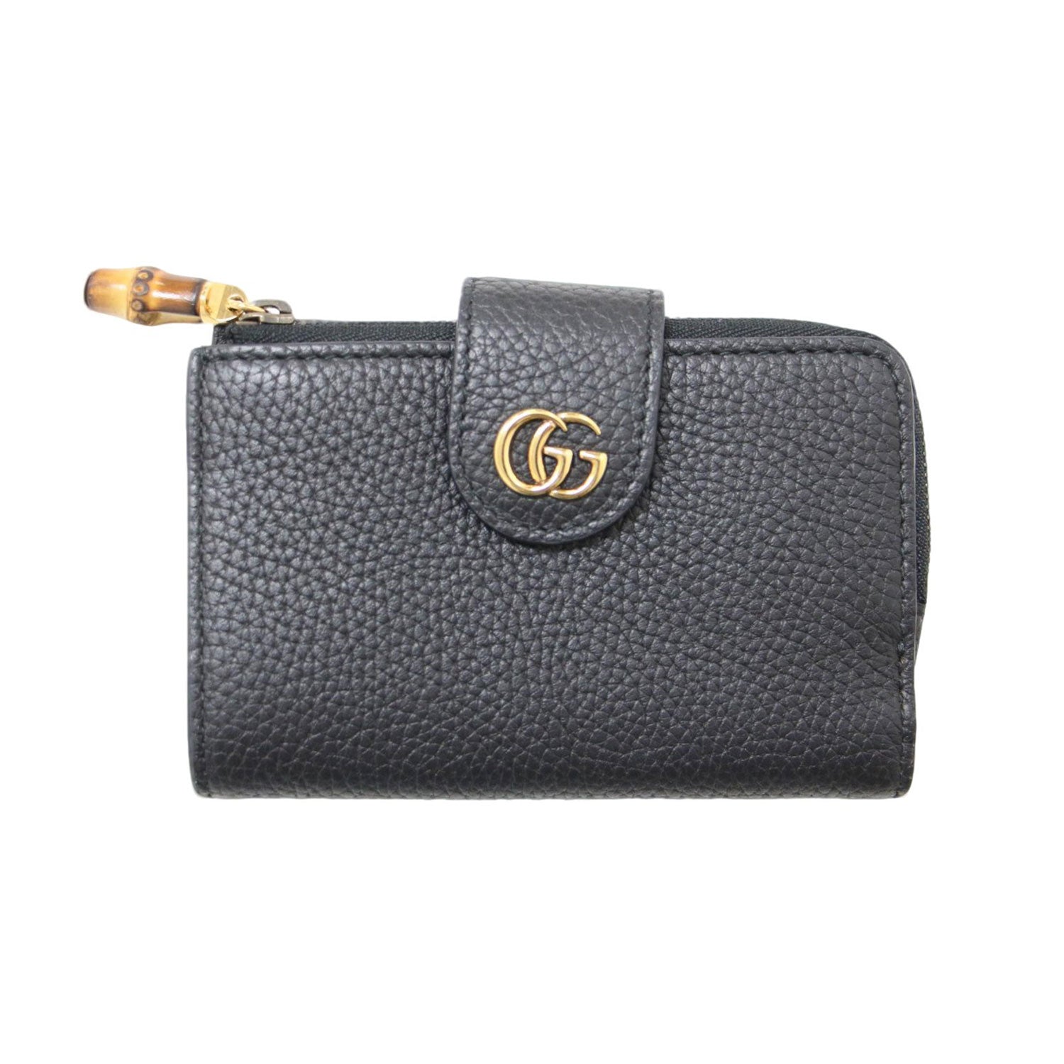 GUCCI (グッチ) バンブー付き ダブルG ミディアム ウォレット / 2つ折り財布 コンパクトウォレット レザー – ブランド古着の通販・買取  | BEEGLE by Boo-Bee