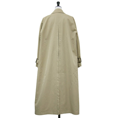 コットン ポリエステル ステンカラー コート / ロング丈 オーバーサイズ