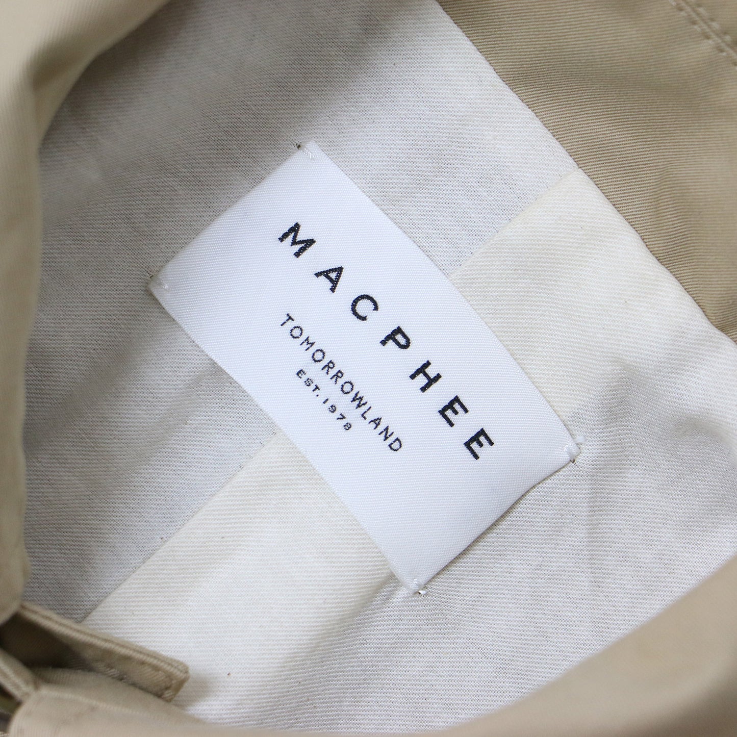 コットン ポリエステル ステンカラー コート / ロング丈 オーバーサイズ