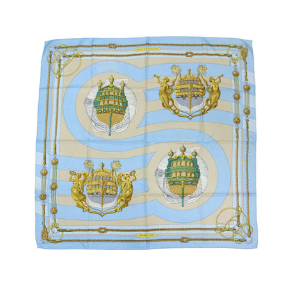 カレ90 シルク スカーフ / CHATEAUX D'ARRIERE 艫飾り 大判 正方形