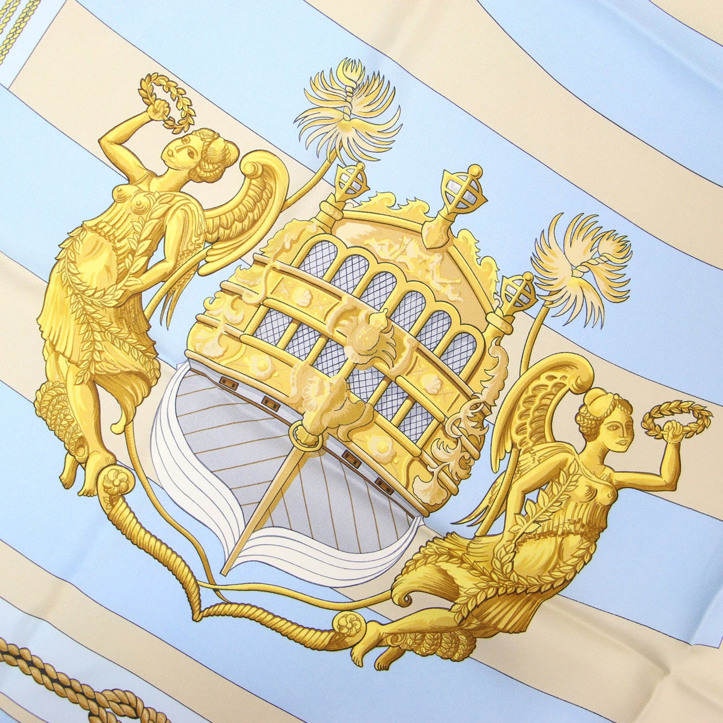 カレ90 シルク スカーフ / CHATEAUX D'ARRIERE 艫飾り 大判 正方形