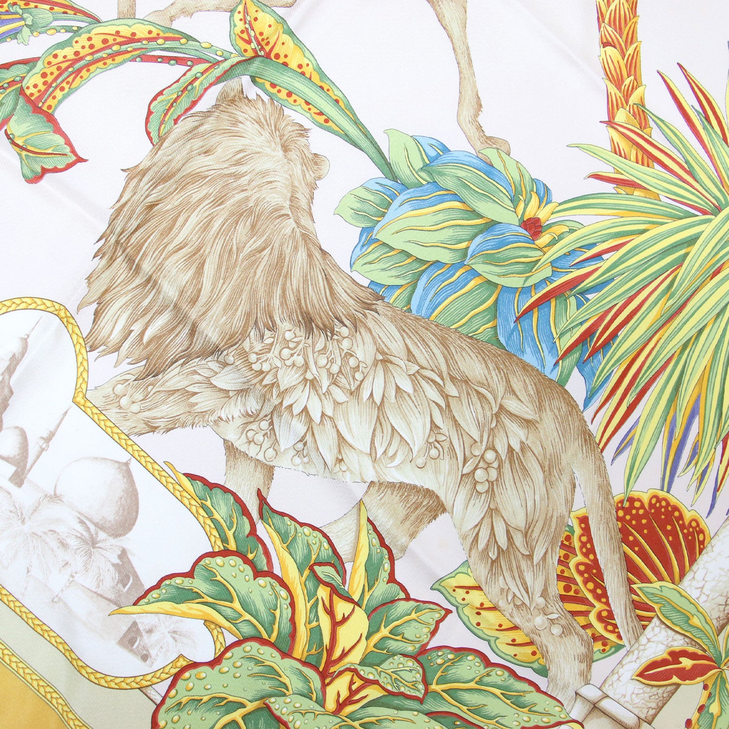 白と緑のシルクプリーツサルヴァトーレフェラガモドレス Salvatore Ferragamo] サルヴァトーレフェラガモ /シルクドレス