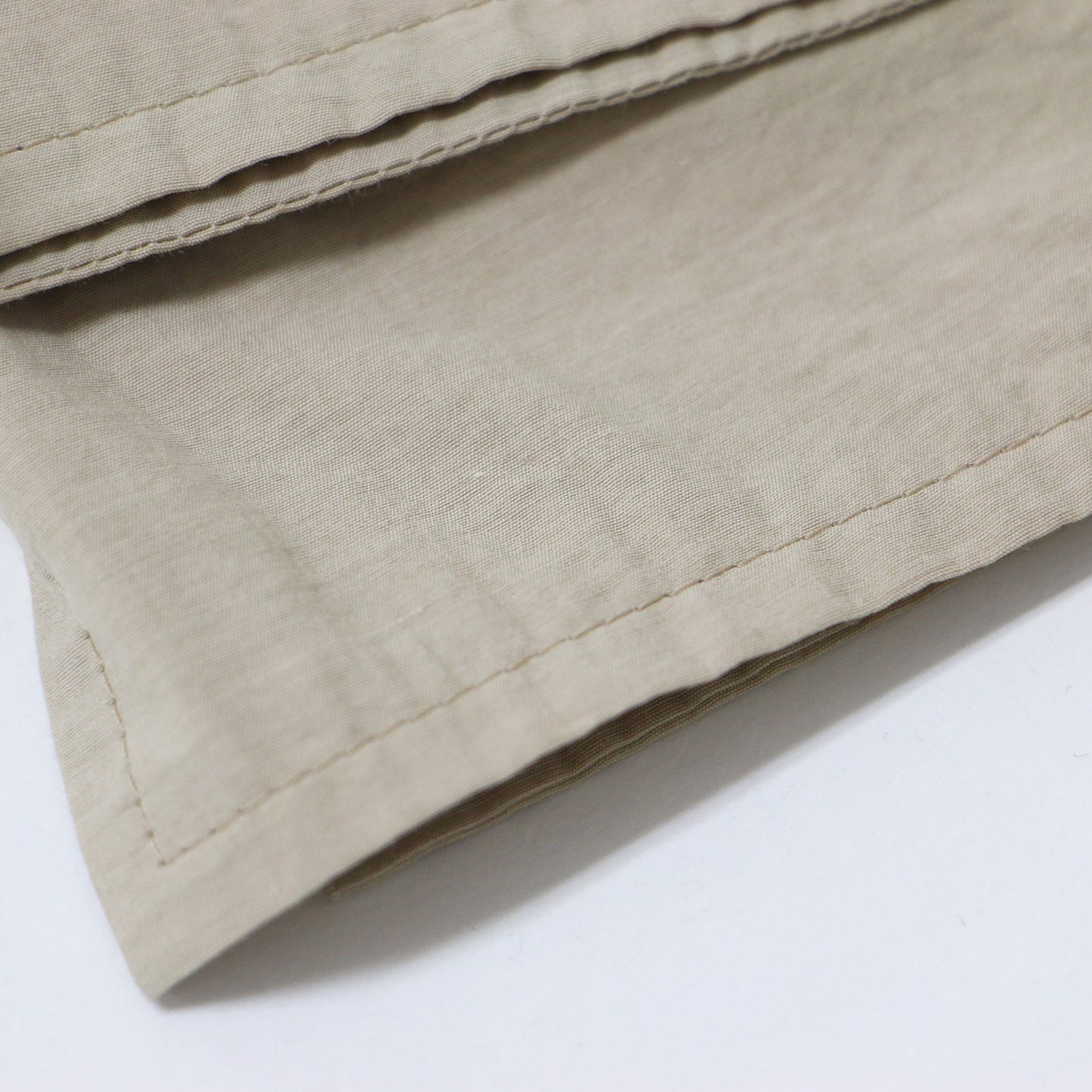 ノーカラー エアリー コート / スプリングコート ロング丈 ベルテッド ベルト スリット コットン ナイロン