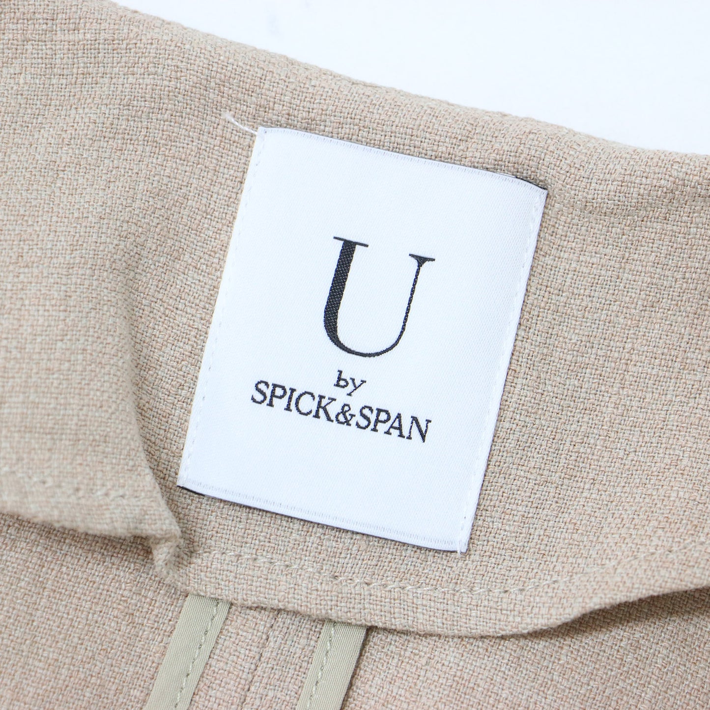 リネン ノーカラー ジャケット / ベルテッド ベルト ナイロン