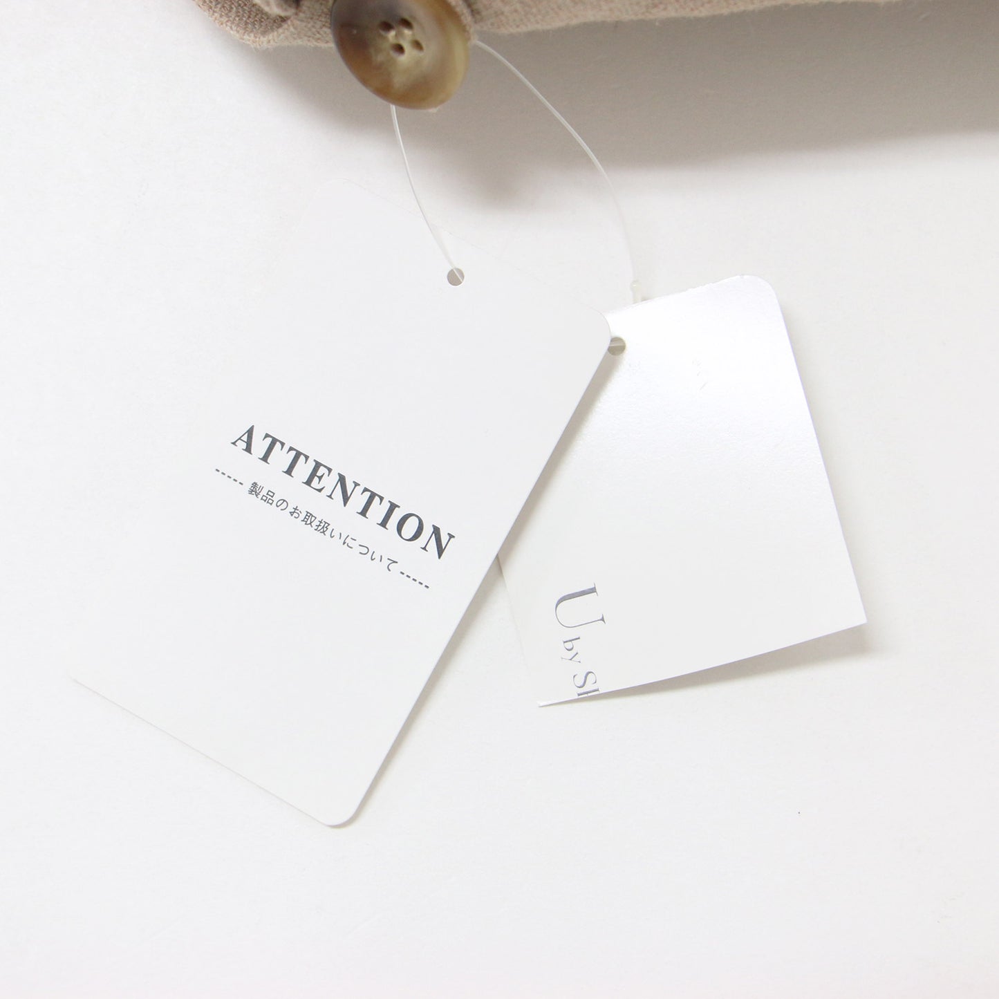 リネン ノーカラー ジャケット / ベルテッド ベルト ナイロン