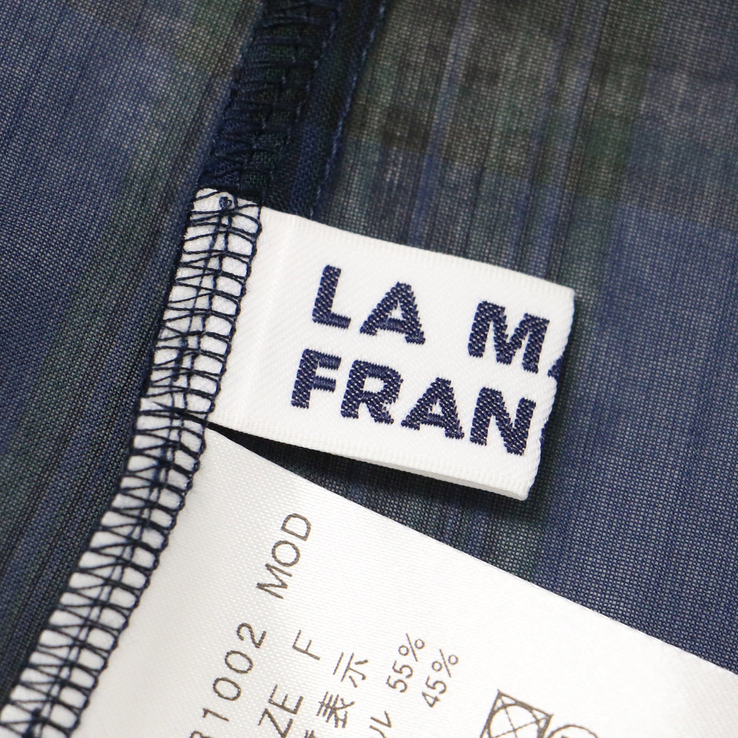 オーガンジー チェック ブラウス / フレンチスリーブ シアー シースルー ギャザー