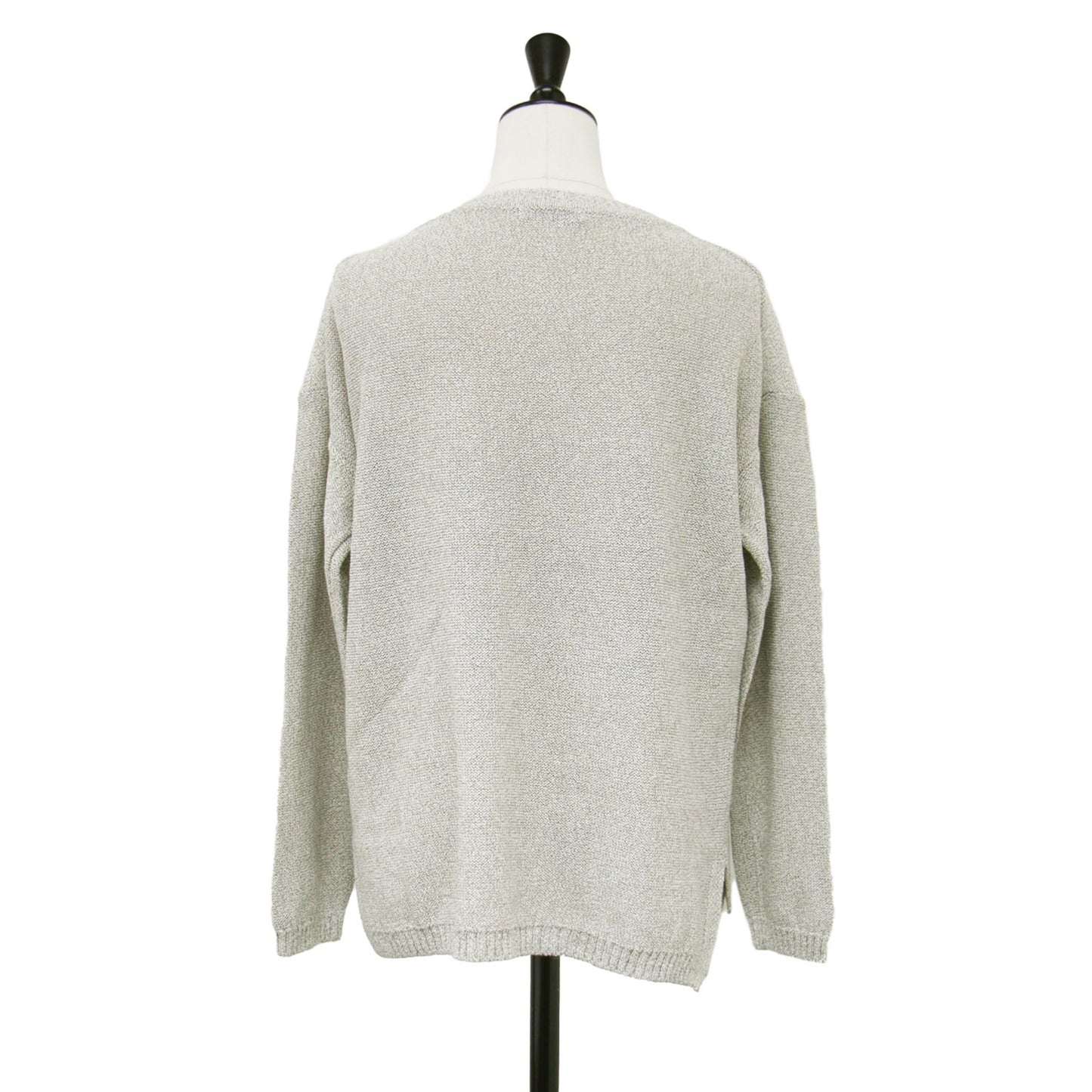 ボートネック ナチュラル ニット / 長袖 プルオーバー コットン