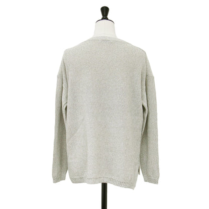 ボートネック ナチュラル ニット / 長袖 プルオーバー コットン