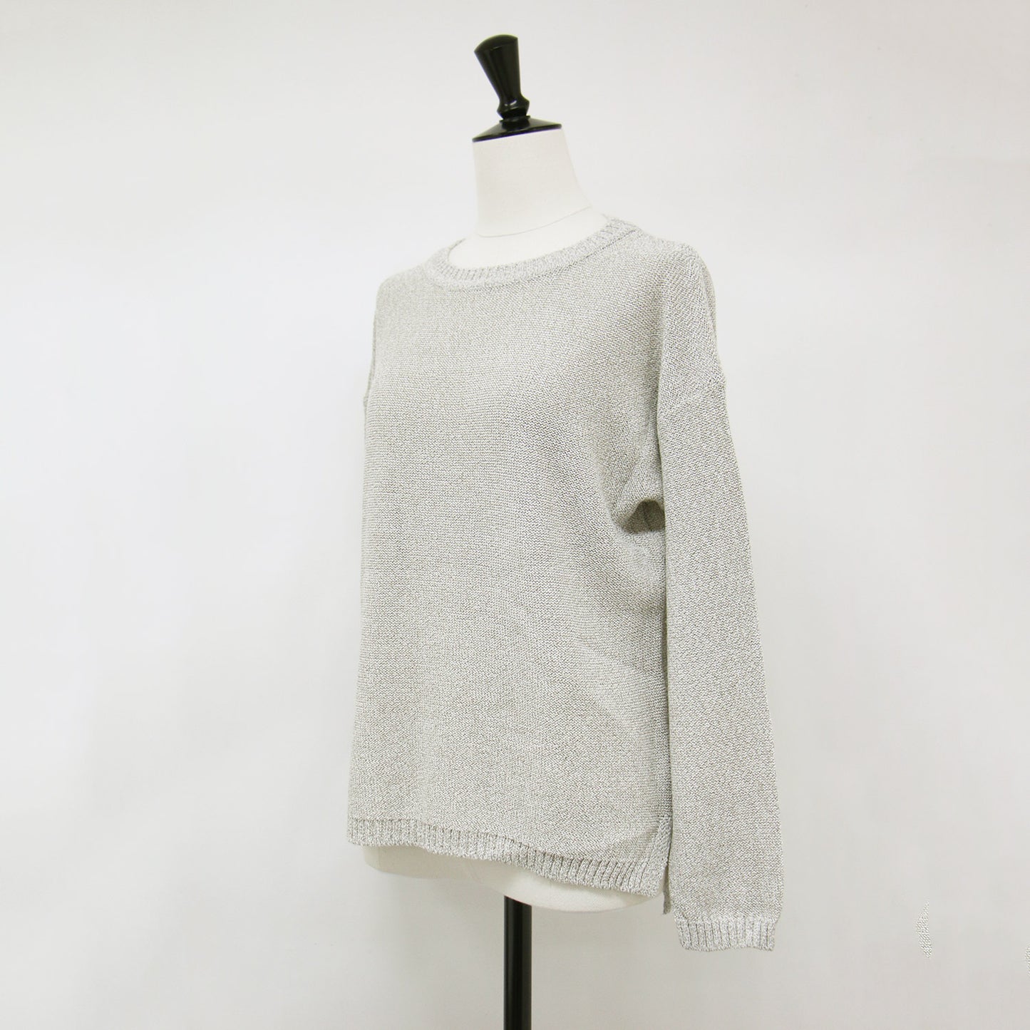 ボートネック ナチュラル ニット / 長袖 プルオーバー コットン