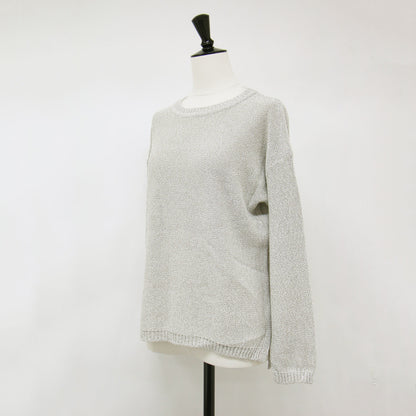 ボートネック ナチュラル ニット / 長袖 プルオーバー コットン