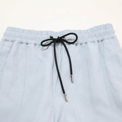 × STUDIOUS 別注 レーヨン ツイル リラックス パンツ / RAYON TWILL RELAX PANTS ワイドパンツ ピンタック ウエストゴム
