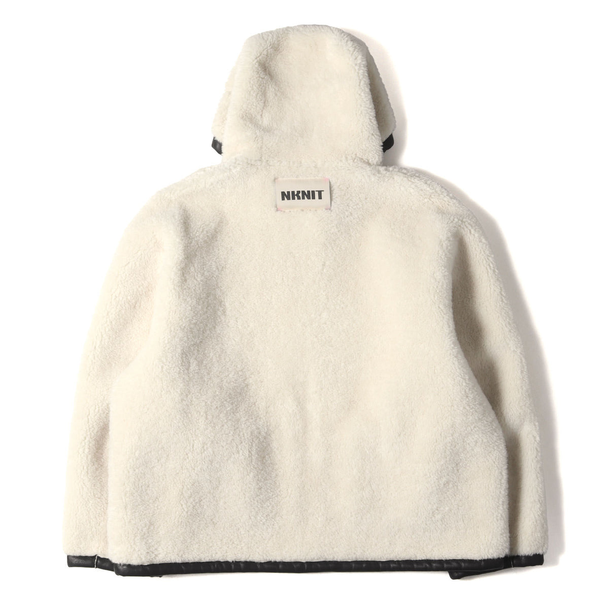 NKNIT (ンニット) 23AW リバーシブル フーデッド ヴィーガン ムートン 